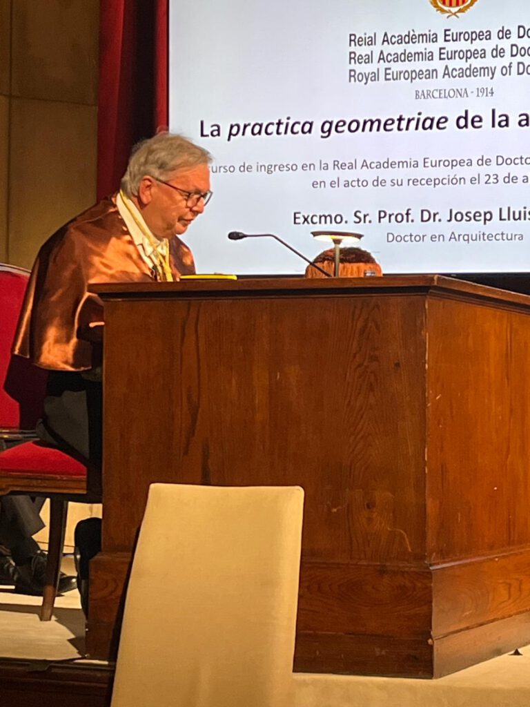 Josep Lluis e Ginovart, academic numerari dera Reiau Acadèmia Europèa de Doctors