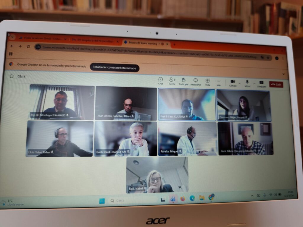 Amassada damb era Comission de Toponimia de Catalonha